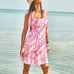 NWT Lilly Pulitzer Kailua Smocked Dress XL Peony Pink Seaside Scene