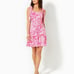 NWT Lilly Pulitzer Kailua Smocked Dress XL Peony Pink Seaside Scene