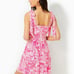 NWT Lilly Pulitzer Kailua Smocked Dress XL Peony Pink Seaside Scene