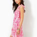 NWT Lilly Pulitzer Kailua Smocked Dress XL Peony Pink Seaside Scene