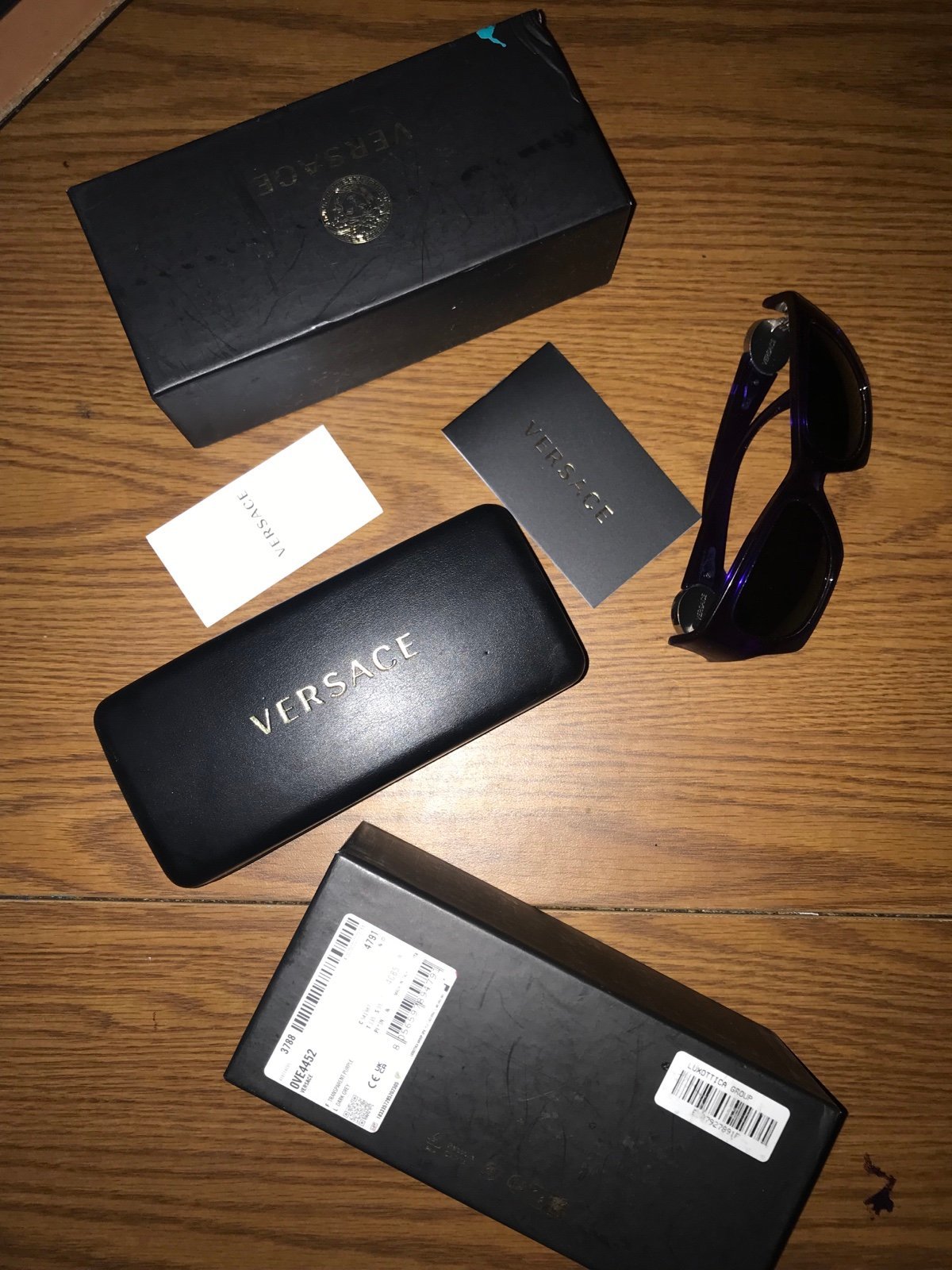 Versace sunglasses purple