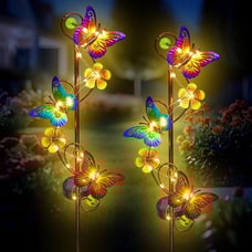 Butterfly Solar Stake Lights, Waterproof, for Outdoor Decor
