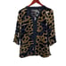 Etro Deco Silk Velvet Devore Top in Gold and Black sz 38 US 2