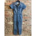 Anthropologie Good American Fit For Success Utility Blue Jean Jumpsuit Size 2