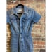 Anthropologie Good American Fit For Success Utility Blue Jean Jumpsuit Size 2