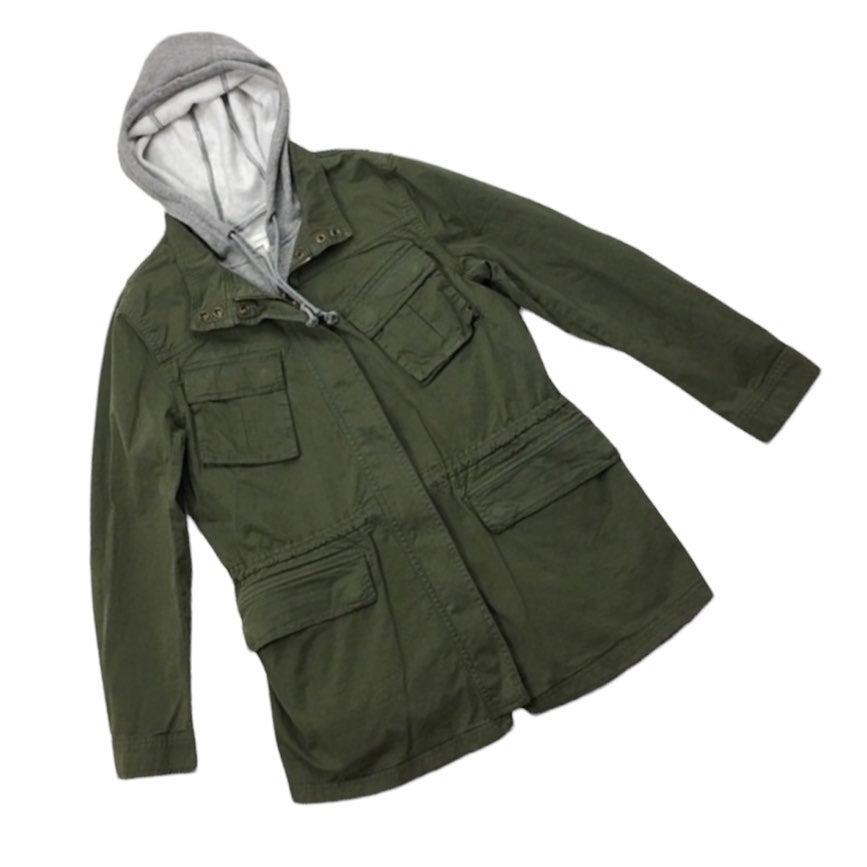 TREASURE & BOND | Army Green Explore Hooded Utility Jacket