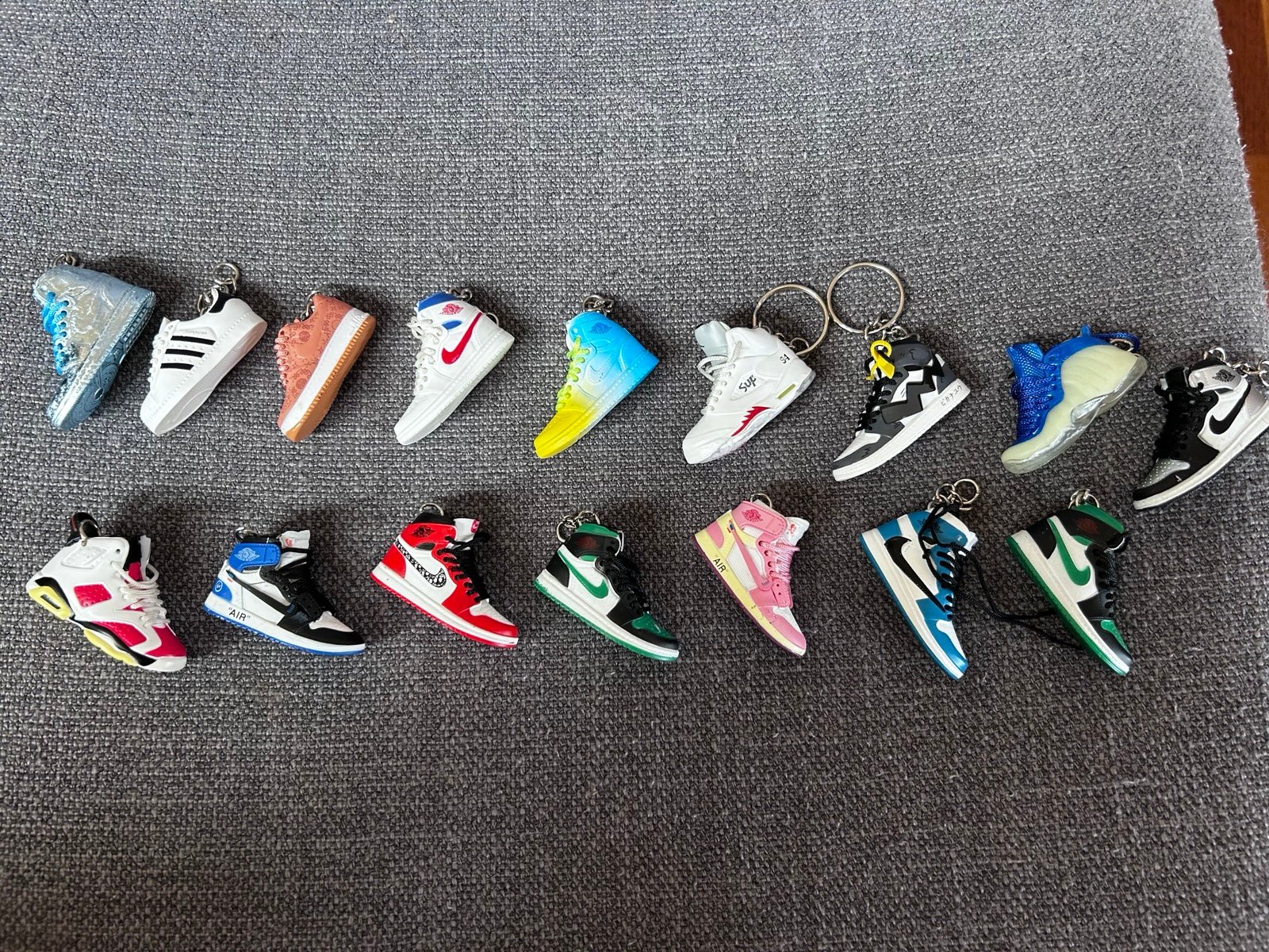3D Mini Sneaker Keychain Shoe Keychain 100 for all 16 pieces