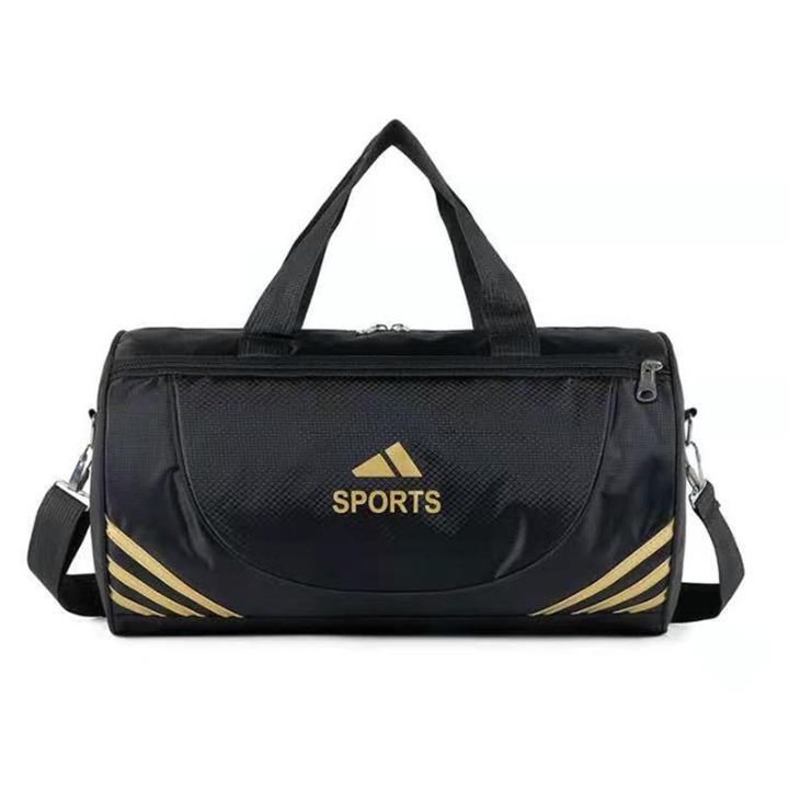 Custom High Quality Black Color Gym Sport Bags Waterproof Travel Bag