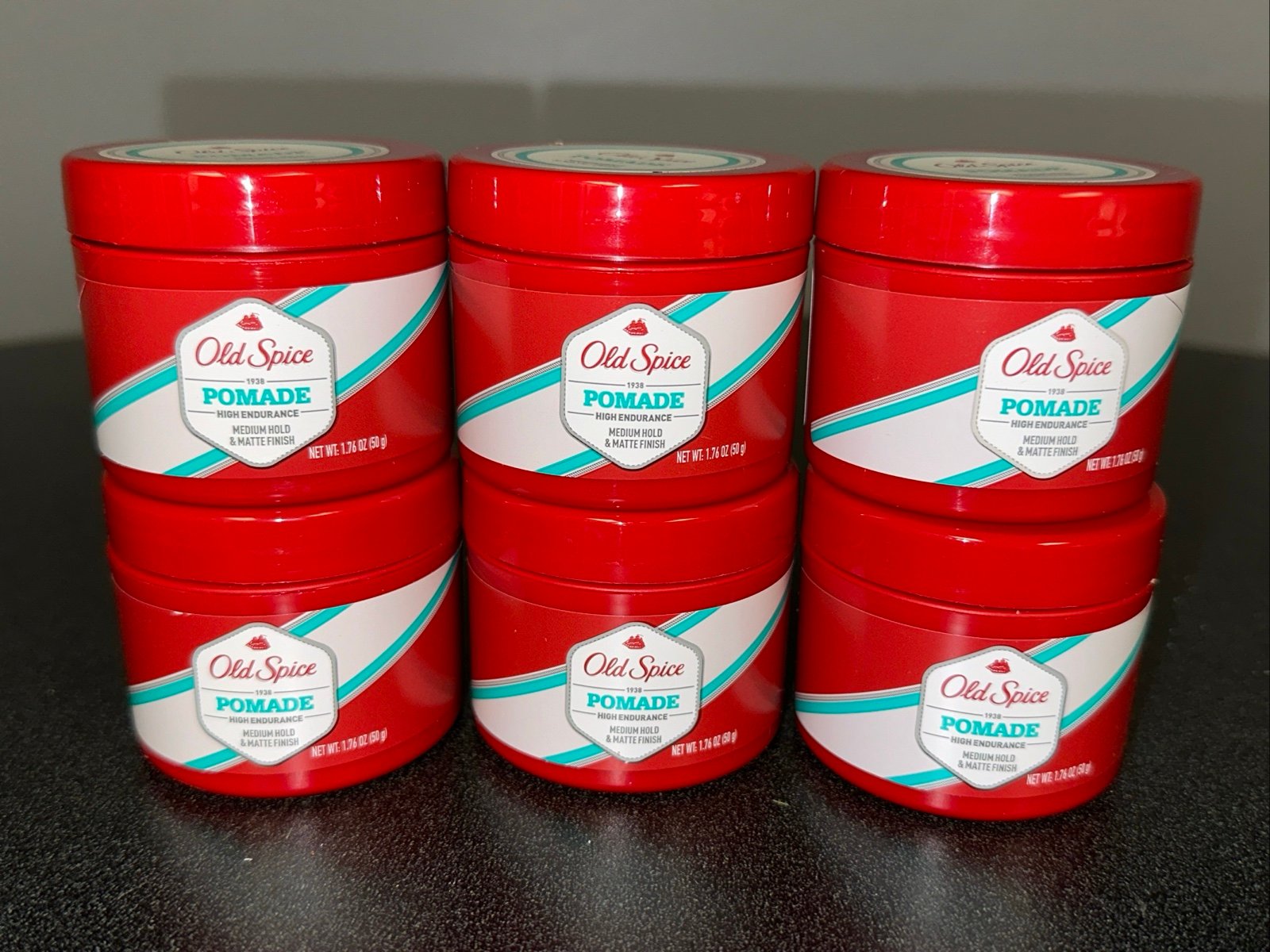 LOT of 6 Old Spice POMADE Men's Hair Styling with Beeswax 1.76 Matte