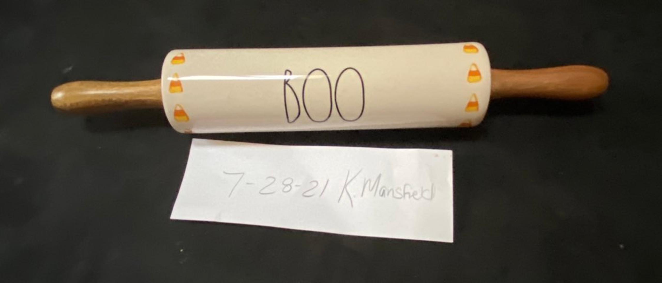 Rae Dunn Boo Rolling Pin