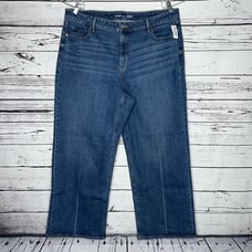 Old Navy NWT Size 20 Kiera Blue Extra High-Rise Ski-Hi Wide Leg Denim Jeans