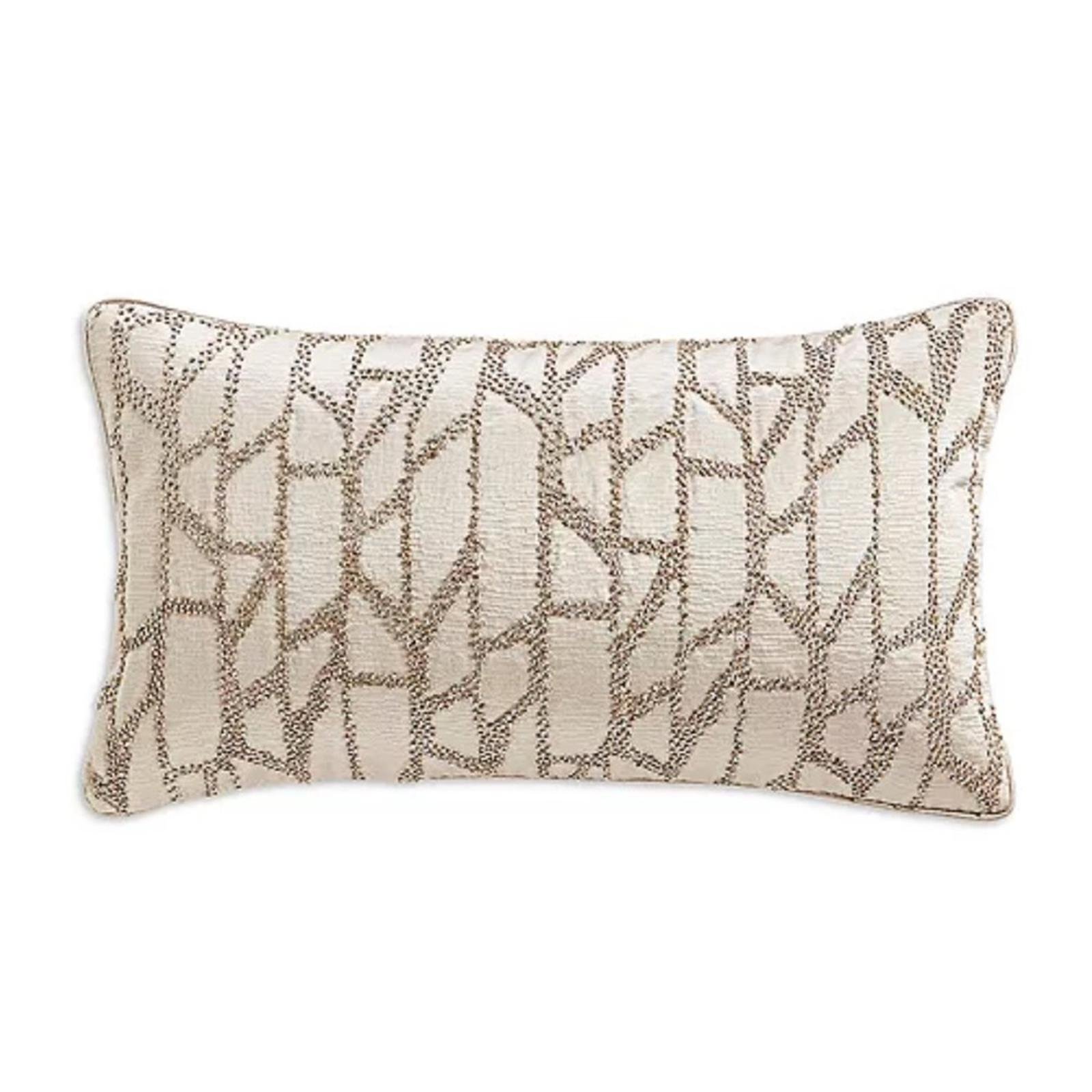 Hudson Park Collection Step Decorative Pillow, 12 x 22 New w/Tag, Retail 145