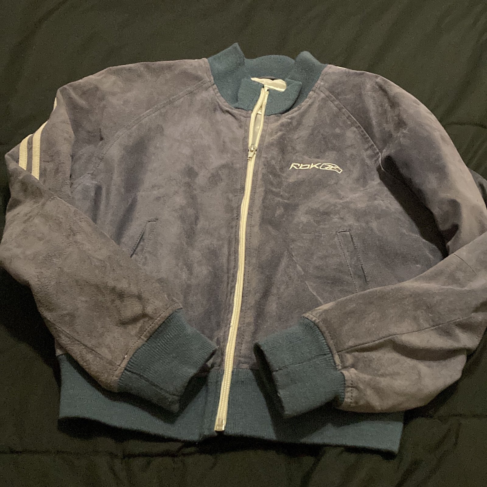 Reebok vintage 100%leather jacket
