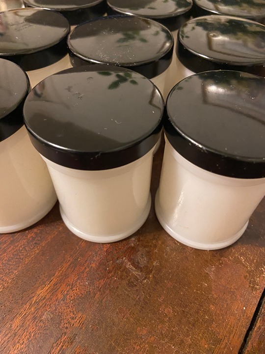 Hazel Atlas Vintage White Milk Glass Jars