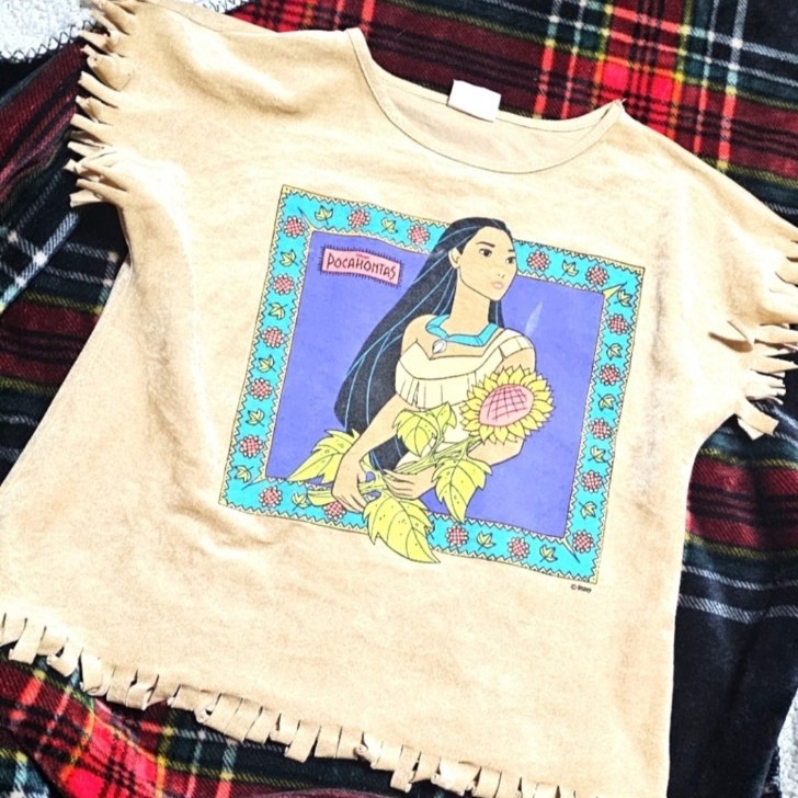 Rare! Htf! Pocahontas fringe top or swim cover up