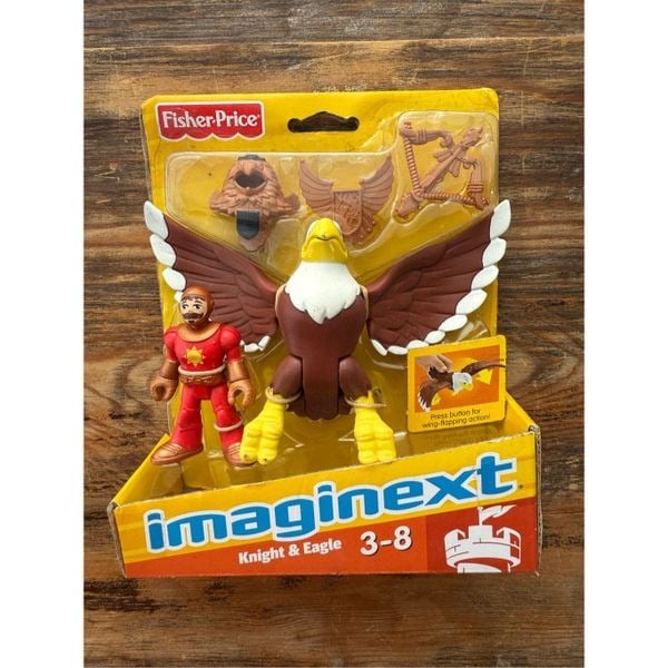 Fisher Price Imaginext Knight and Eagle Toy Figure Set New 2012