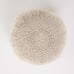 Round Pouf Ottoman FootNoble House Yasmin Fabric Pouf, Ivory