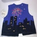 Vintage New Years New York Sparkle Sweater vest