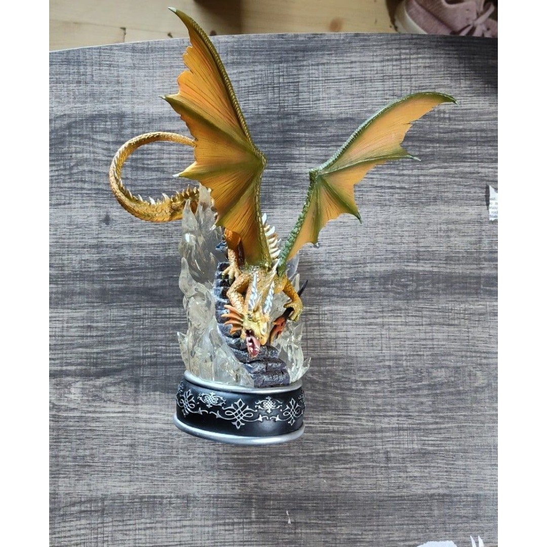 Bradford Exchange Fires of Aunarg light up statue dragon limited edition