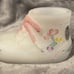 Fenton Hand Painted Baby Girl Shoe