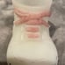 Fenton Hand Painted Baby Girl Shoe