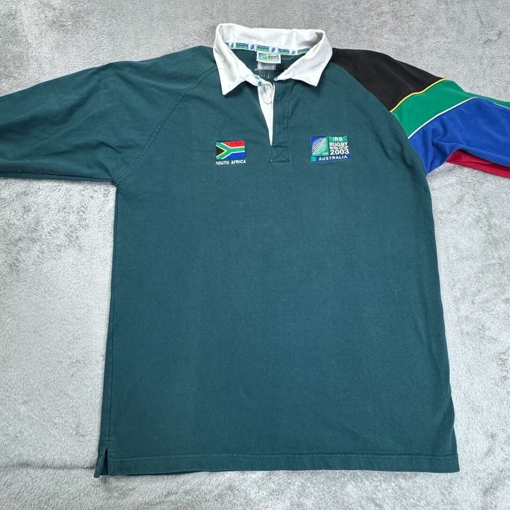Rugby Shirt Men's Size 2XL Long Sleeve iRB World Cup 2003 South Africa