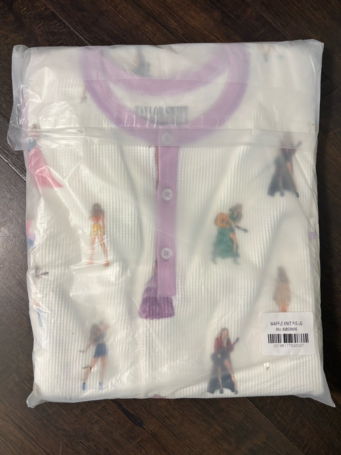 Taylor Swift The Eras Tour Waffle Knit Pajama Set - large