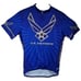 Primal Wear U.S. Air Force 3/4 Zip Cycling Jersey Mens Size Large Blue Black