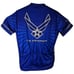Primal Wear U.S. Air Force 3/4 Zip Cycling Jersey Mens Size Large Blue Black
