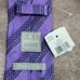 Ike Behar Two-tone Purple Striped Men's 100% Silk Classic Necktie NEW