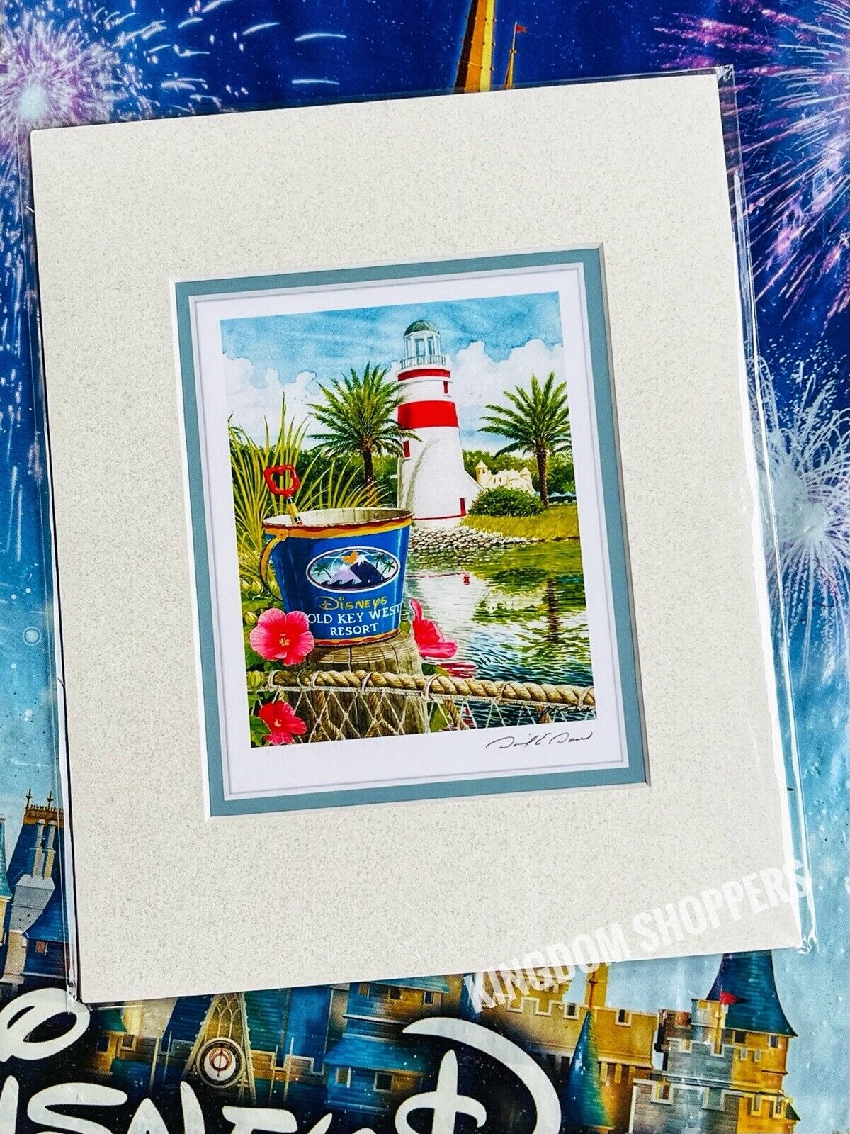 DISNEY PARKS Old Key West Resort DELUXE MATTE PRINT DAVID DOSS NEW 8” x 10”