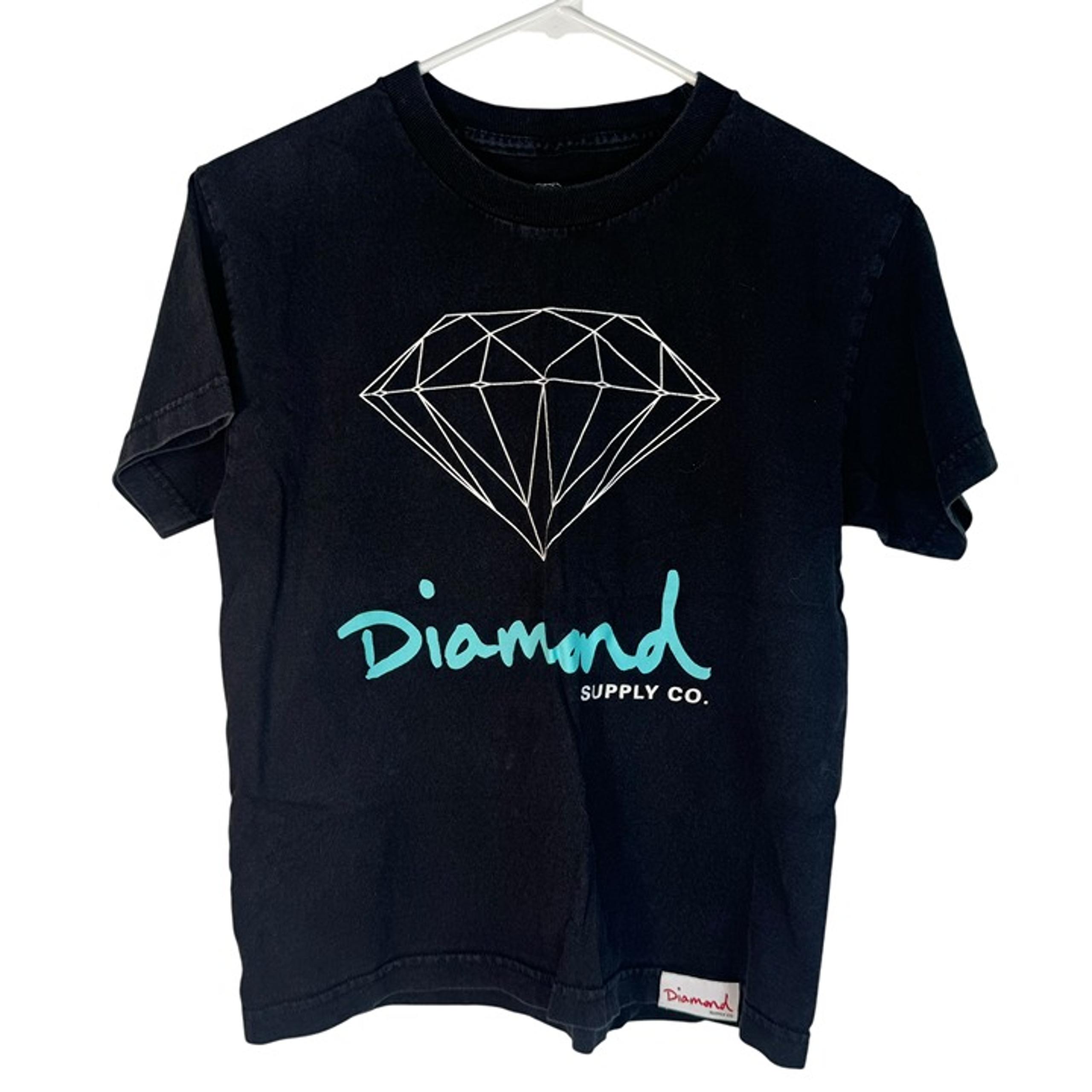 Diamond Supply Co. Black  T-Shirt Tee Top Kids Boys Skater Board Zumiez Punk M