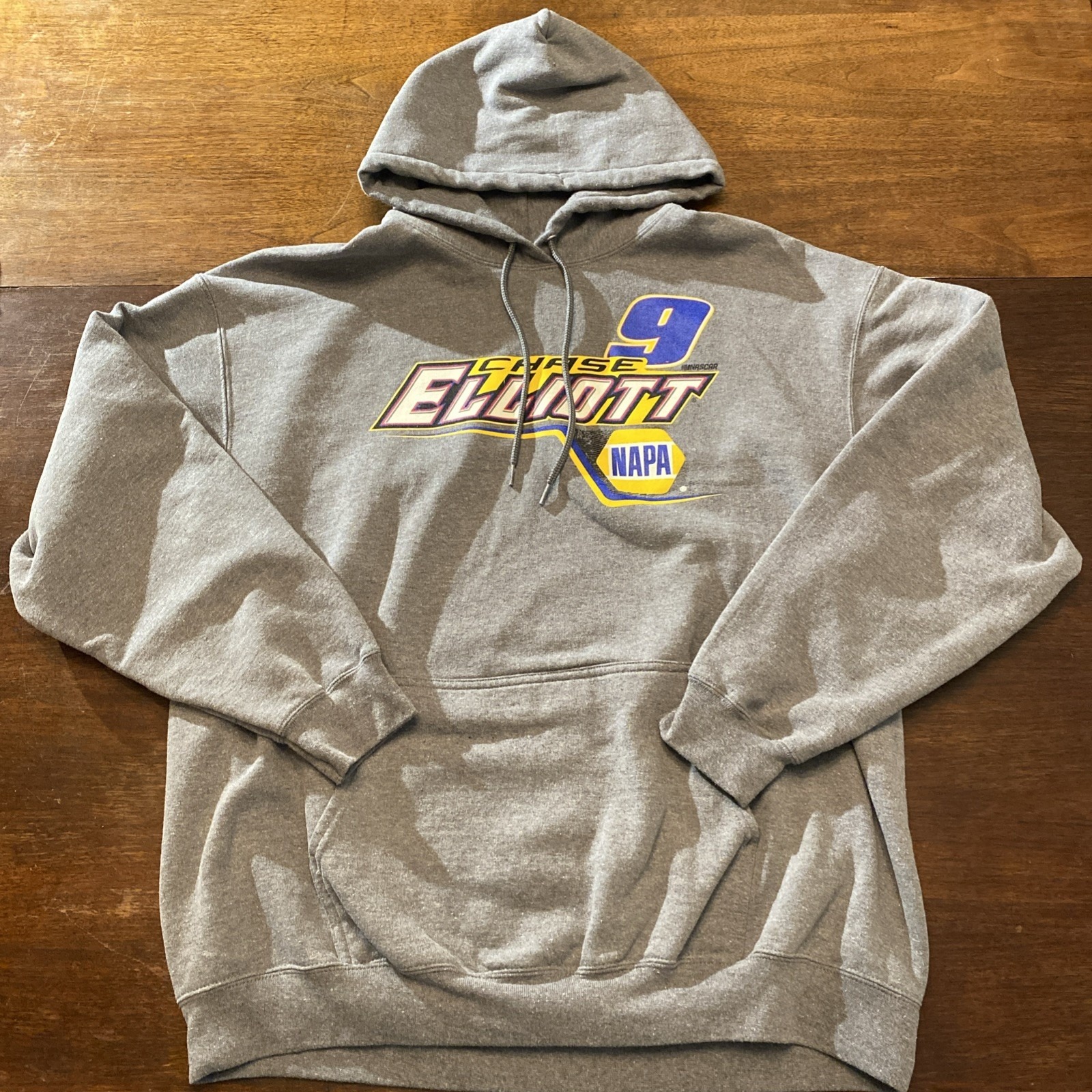 Chase Elliott 9 NAPA Hoodie Sweatshirt Gray - XL Designs On Front And Back