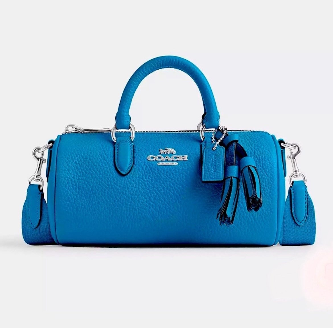 COACH Lacey Crossbody In Refine Pebble Leather Electric Blue