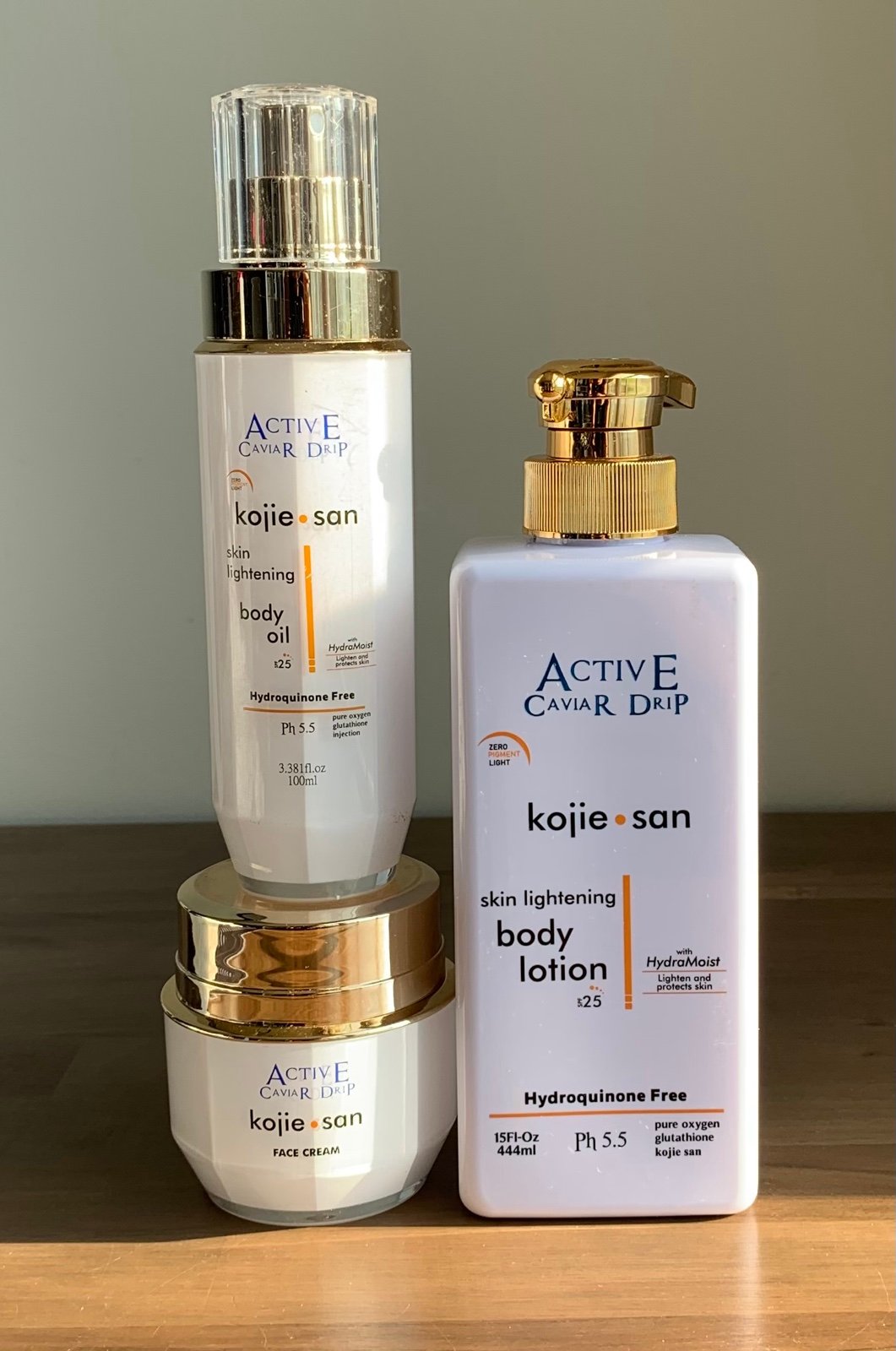 Active caviar lotion set