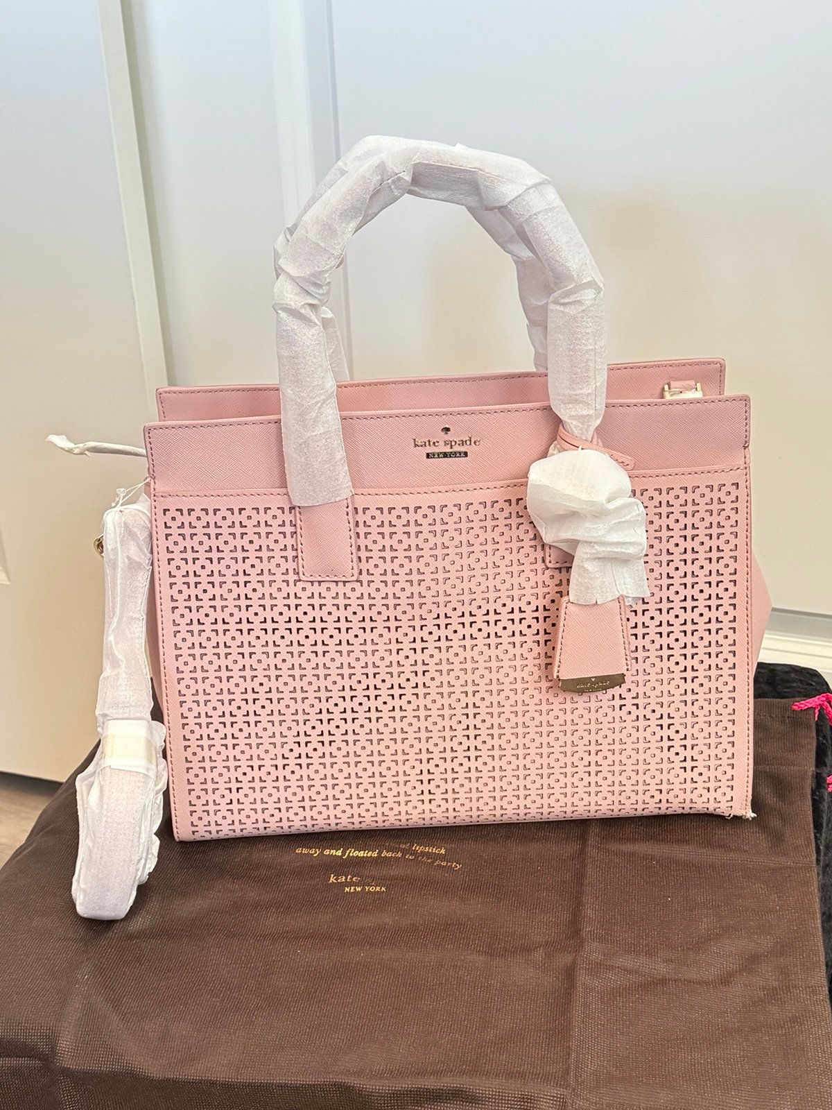 Kate spade Candace satchel in pink bonnet
