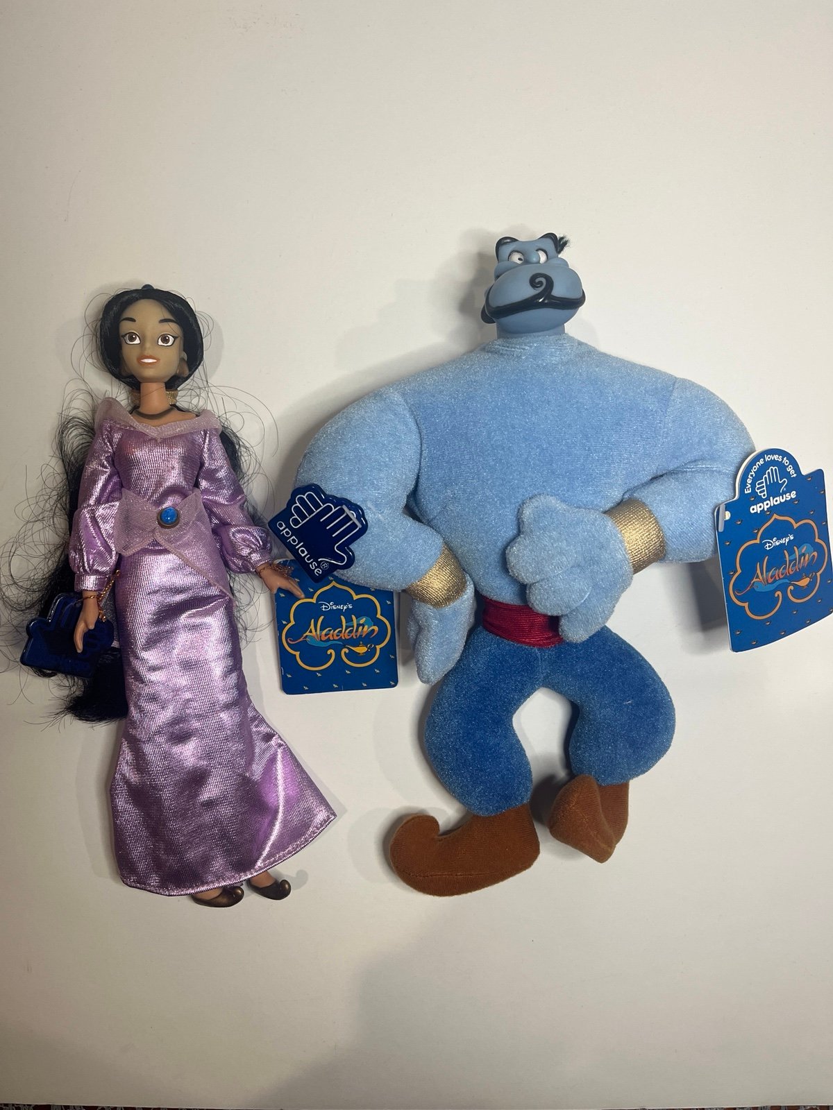 Applause - Disney’s Aladdin: Genie and Princess Jasmine Plush Dolls