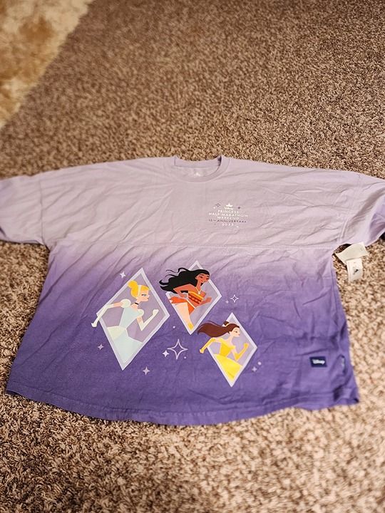 runDisney Princess Half Marathon Weekend Purple Spirit Jersey 15th Anniversary