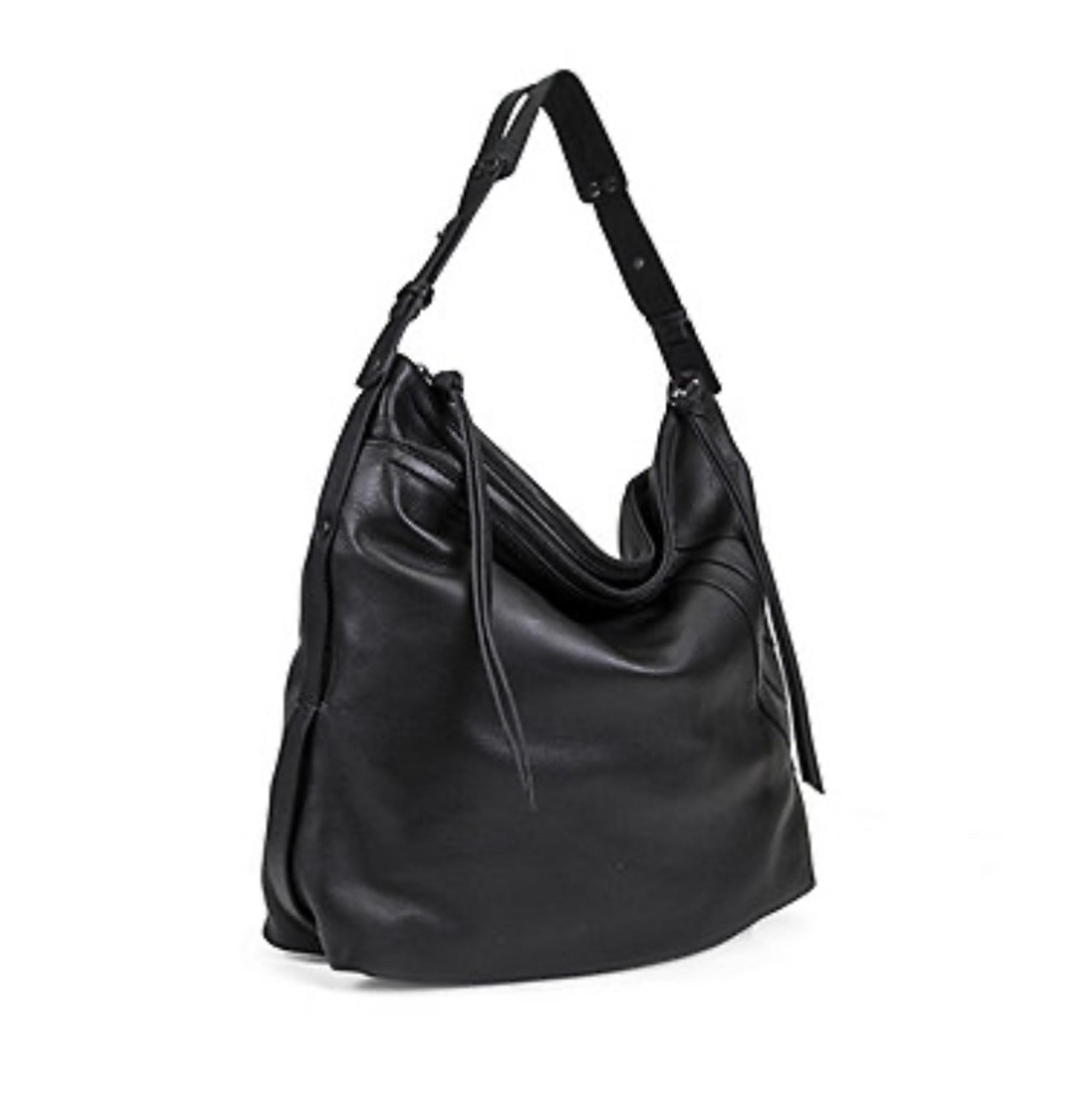 Kooba Women’s Stratford Hobo Bag With Shoulder Strap- Leather (Black)