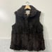 Harold’s Vintage Women’s Large Brown Rabbit Fur Vest Old Money Luxury Mobwife