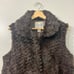 Harold’s Vintage Women’s Large Brown Rabbit Fur Vest Old Money Luxury Mobwife