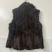 Harold’s Vintage Women’s Large Brown Rabbit Fur Vest Old Money Luxury Mobwife