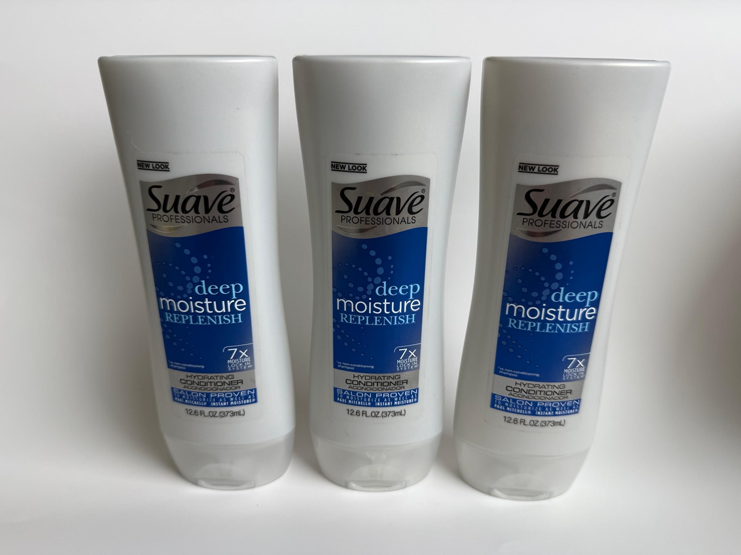 3x Suave Deep Moisture Replenish 7x Moisture Hydrating Conditioner 12.6 oz Each