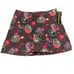 David Paul Womens Stretch Cotton Spandex Floral Rose Skort Size 8