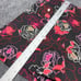 David Paul Womens Stretch Cotton Spandex Floral Rose Skort Size 8