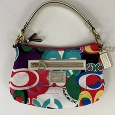 Coach Signature Multicolor Poppy Pop C Graffiti Demi Shoulder Bag Purse