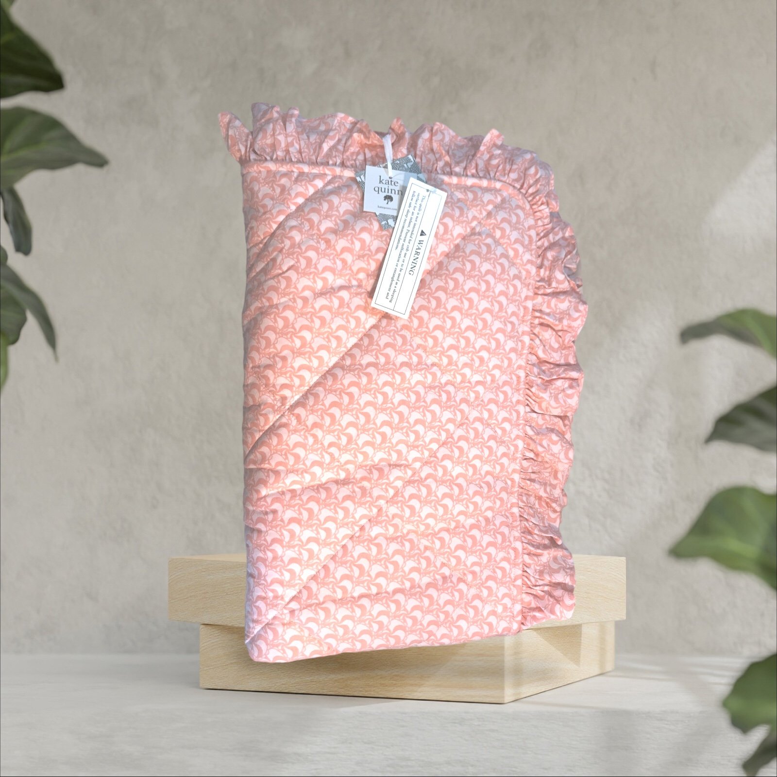 Kate Quinn Pink Ruffle Quilt NWT