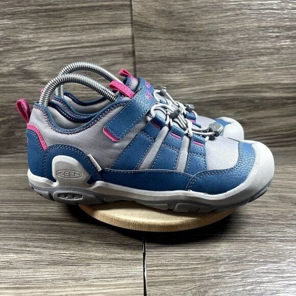KEEN Girls Blue & Grey Knotch Hollow Y Sneakers Shoe Size 5-NEW