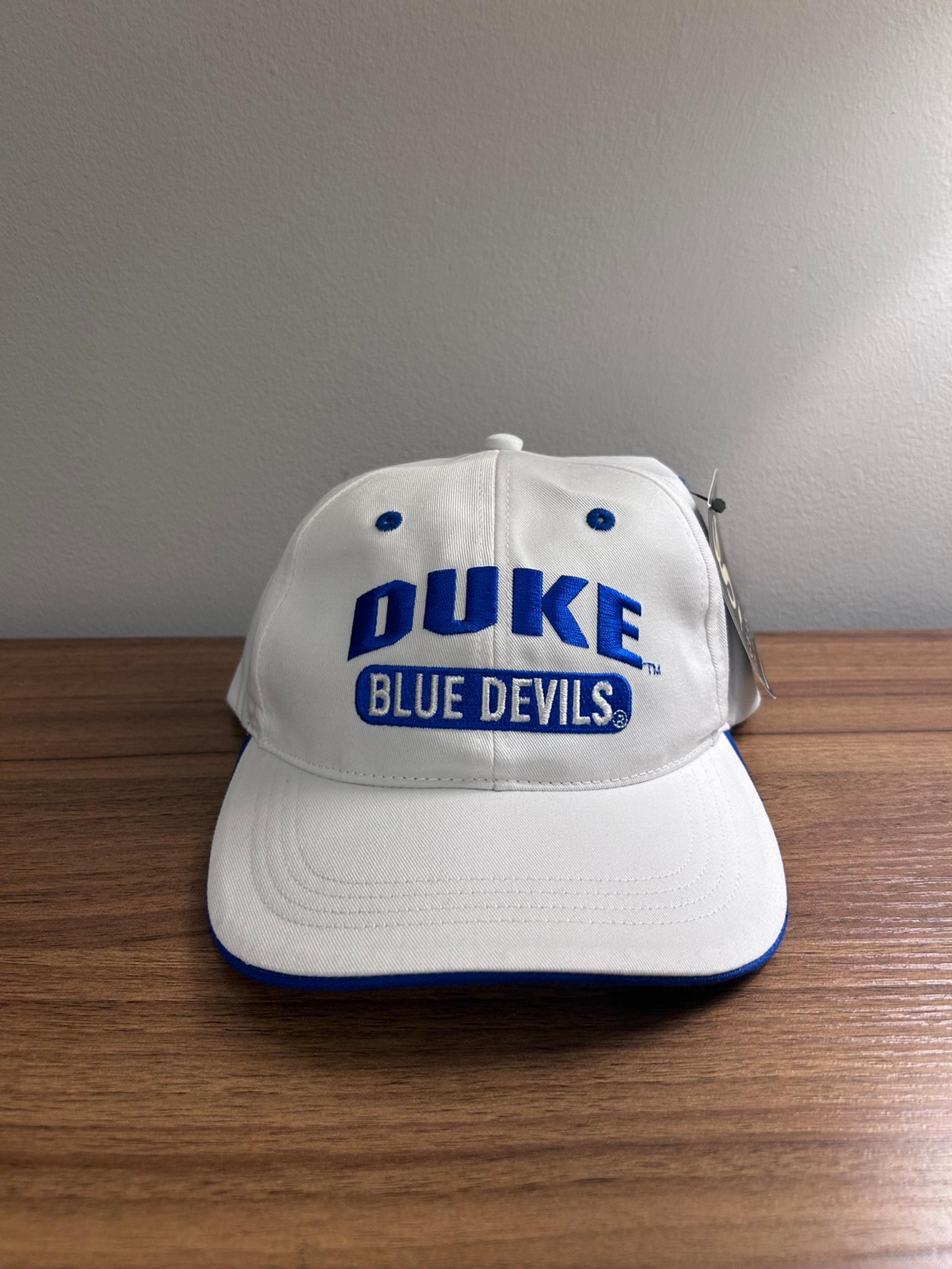 Vintage Duke Blue devils Gear for sports Adjustable snapback hat cap white/blue