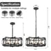 ZLNIDJIA 15.7 Black Chandelier